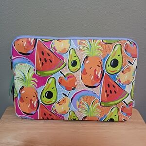 Tabitha Brown x Target Multicolor Pop Art Fruit Print Laptop Sleeve